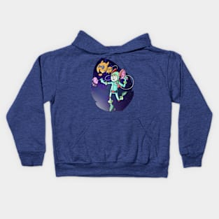 Spacegirl on a spaceventure Kids Hoodie